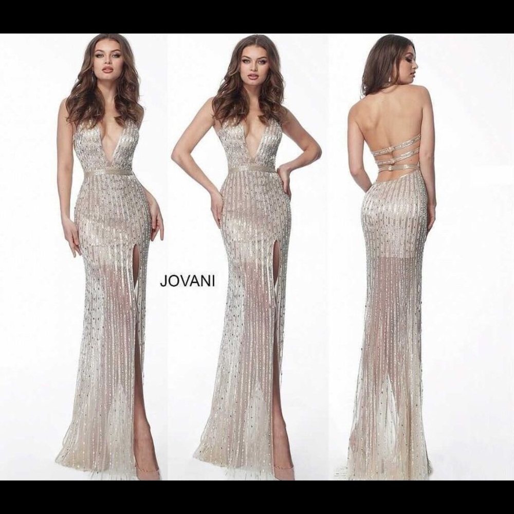 Jovani Gown Size 0-4 color: Gold